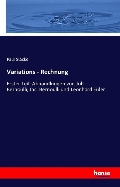 Produktbild Variations - Rechnung (Deutsch, Paul Stäckel, 2016)