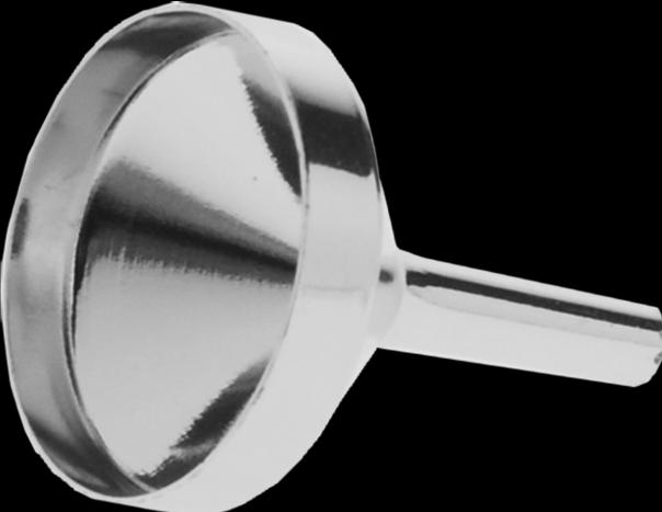 Produktbild Parfümtrichter, Aluminium, Chromfarben, Ø 2,5 cm, Höhe: 3 cm