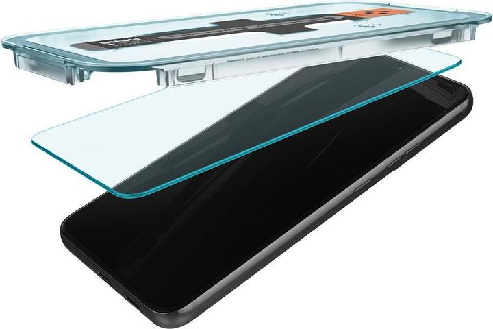 Actual product image Spigen Glas.TR Samsung S901 S22 2szt./2pcs "EZ FIT" AGL04151 szkło hartowane (2 Piece, Samsung Galaxy S22)
