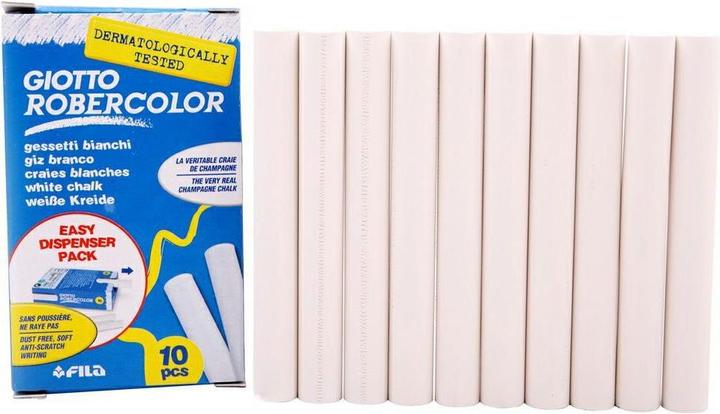 Produktbild Giotto Robercolor - Wandtafel-Kreiden (Weiss, 10 x)