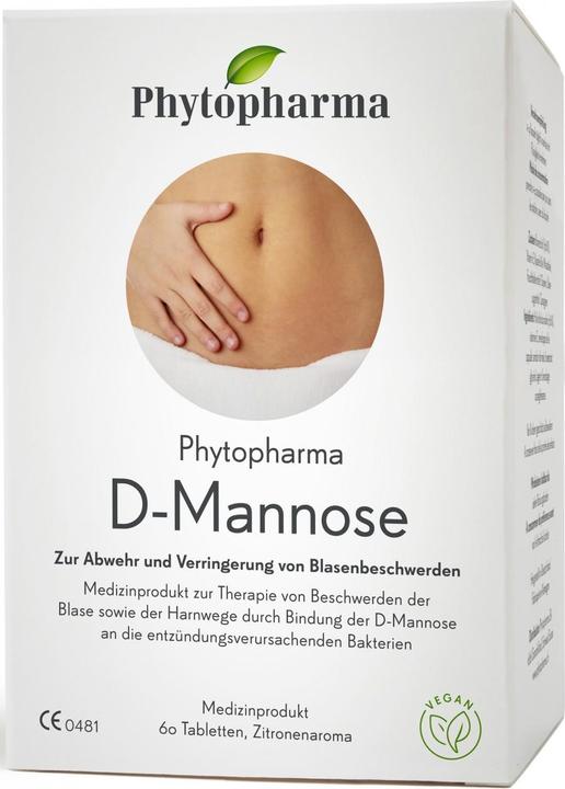 Immagine prodotto Phytopharma DMannosio puro 1000mg (60 Pezzo/i, 401.38 ml, 121 g)