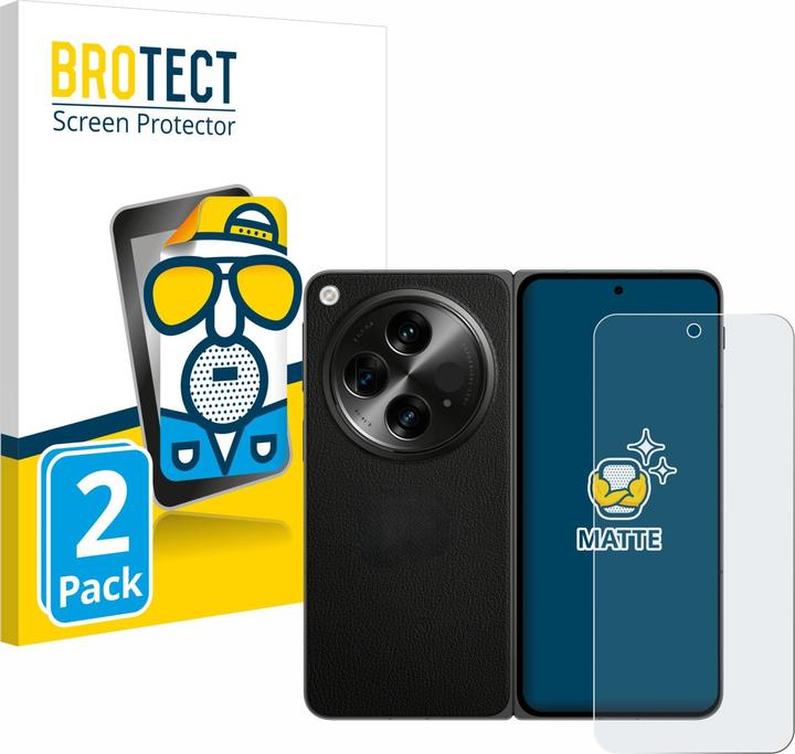 Actual product image BROTECT Anti-glare screen protector matt (2 Piece, OnePlus Open)