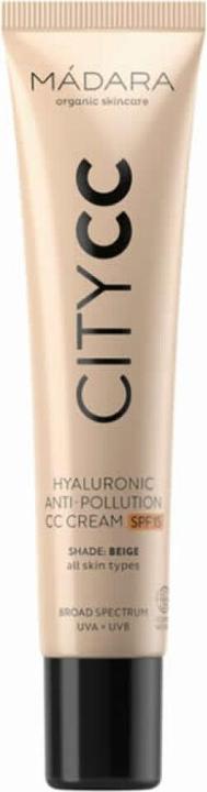 Immagine prodotto Madara Anti Pollution CC Cream SPF 15 BEIGE - "Crema da giorno colorata con fattore di protezione solare*. (Beige)