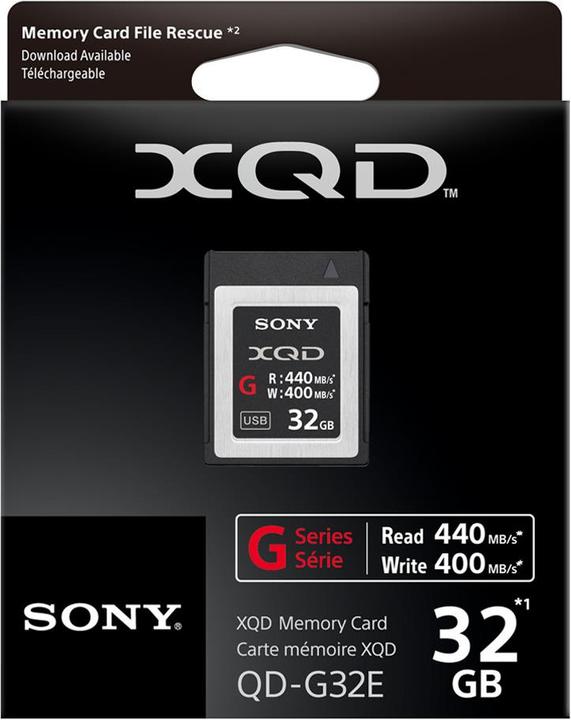Actual product image Sony XQD G Series (32 GB, XQD)