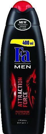 Actual product image Fa FA Men Attraction Force Shower Gel żel pod prysznic do mycia ciała i włosów dla mężczyzn Pheromone 4 (400 ml)