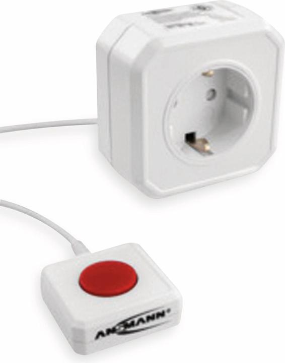 Produktbild Ansmann 1260-0002 Energiesparsteckdose Weiss Eurostecker 1 St. (1 x, CEE 7/3, 1.80 m)