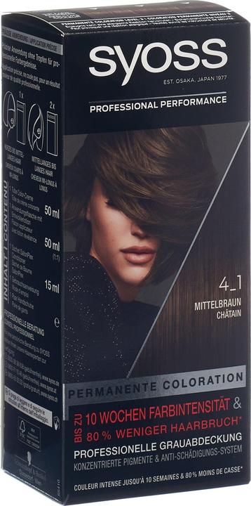 Actual product image Syoss Colouration 4 1 Medium brown (Middle brown)