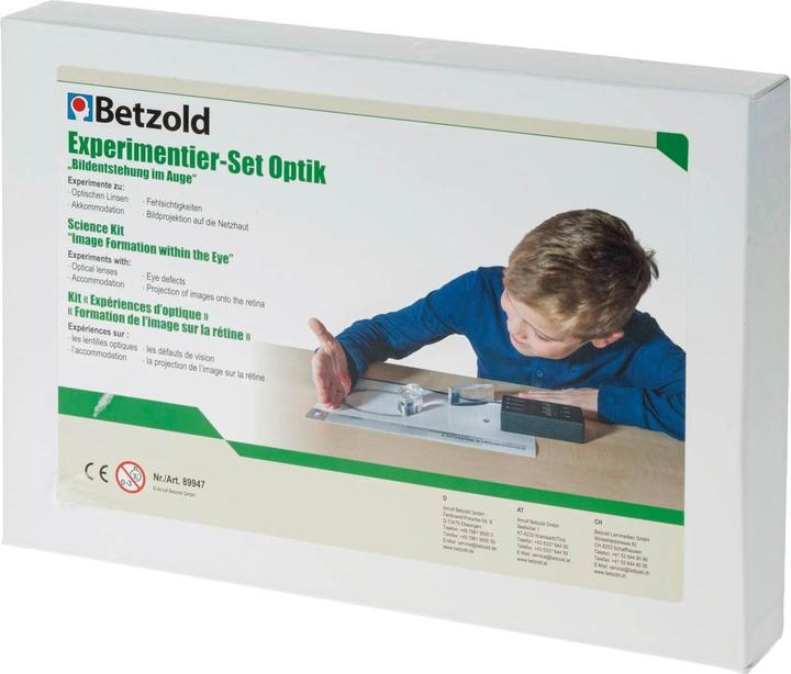 Actual product image Betzold Optics experiment set Image formation in the eye