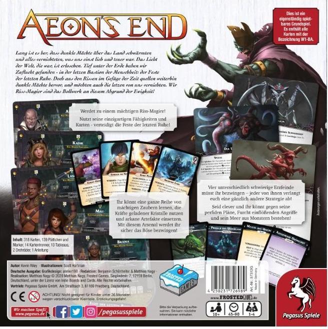 Produktbild Pegasus Kennerspiel Aeon's End (Deutsch)