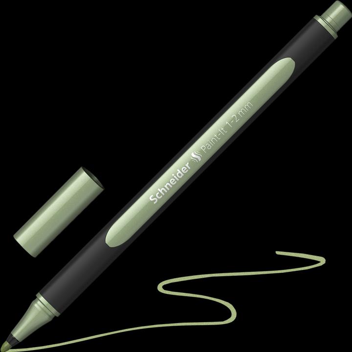 Produktbild Schneider Fineliner Metallicliner Paint-it Vintage Green (Graugrün, 1 x)