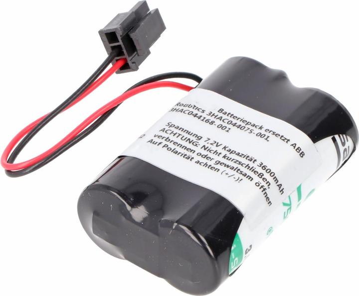 Actual product image AccuCell Battery pack ABB Robotics 3HAC044075-001, 3HAC044168-001, IRB 140 (7.20 V, 3600 mAh)