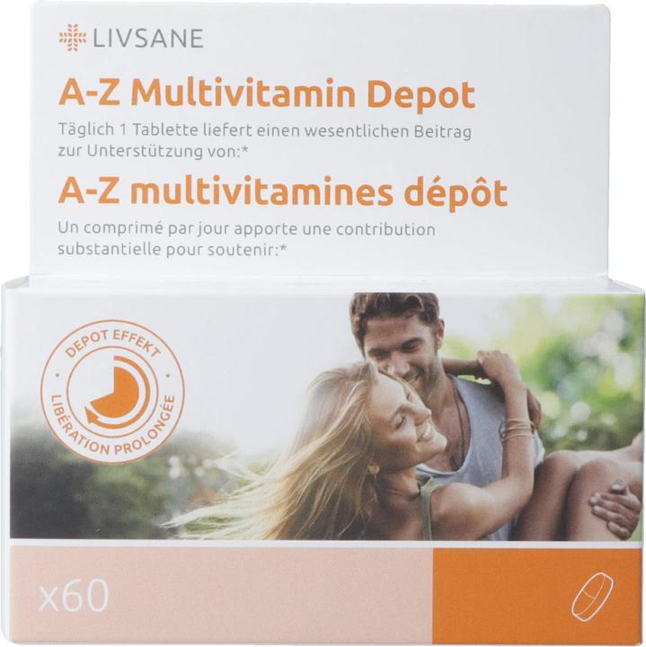 Produktbild Livsane A-Z Multivitamin Depot CH Version Tabl (60 Stück, Tabletten, 129 g)