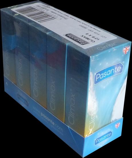 Produktbild Pasante Climax» (Vorteilspack!) 5x12 gerippte Kondome mit Spezialbeschichtung (wärmend und kühlend) (60 Stk.)