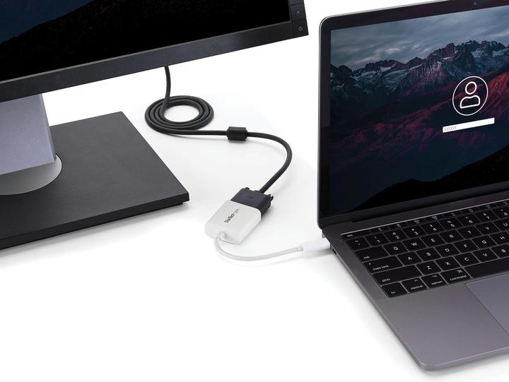 Produktbild StarTech USB-C To VGA Adapter - White (VGA, 1750 cm)