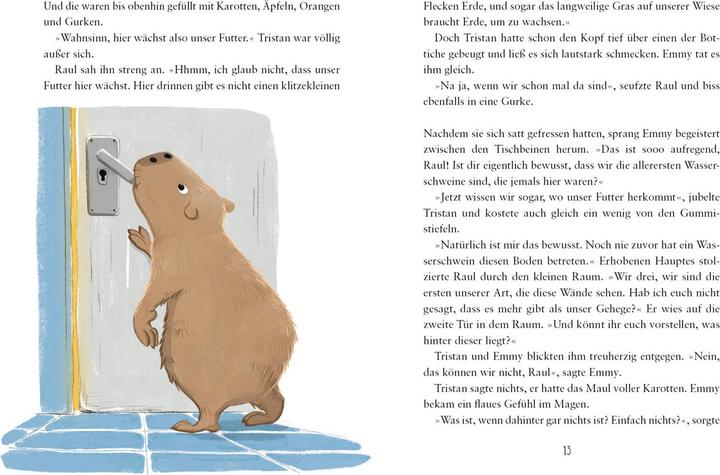 Actual product image Drei Wasserschweine brennen durch (German, Annika Voigt, Matthew bear, 2024)