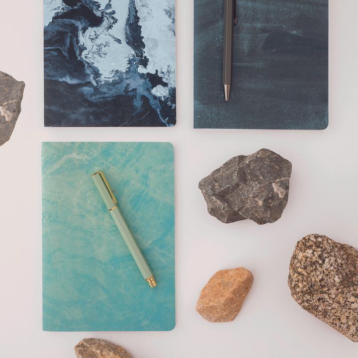 Produktbild Miquelrius Notizbuch Stone green (A5, Blanko, Harter Einband)