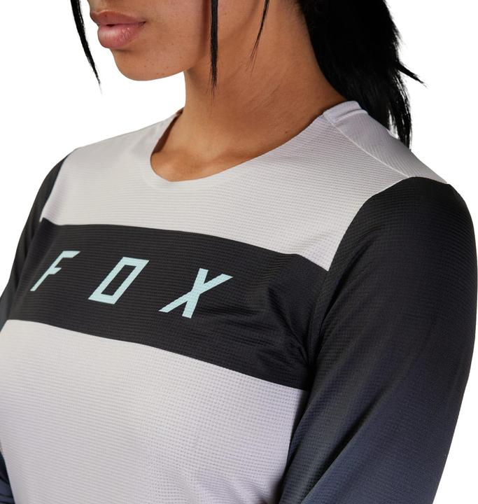 Actual product image Fox Jersey 23 W Flexair Ls Race Wht S (S)