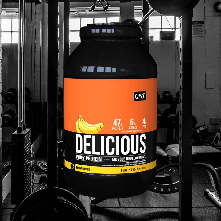 Actual product image QNT Delicious Whey 2.2kg (Banana, 1 pcs., 2200 g)
