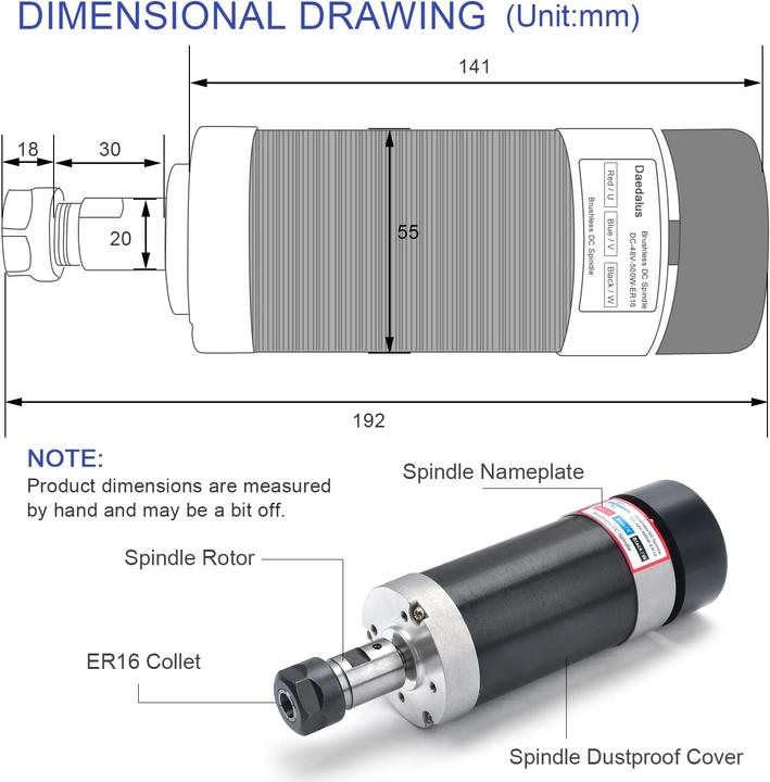 Produktbild CNC Bürstenloser Spindelmotor Kit