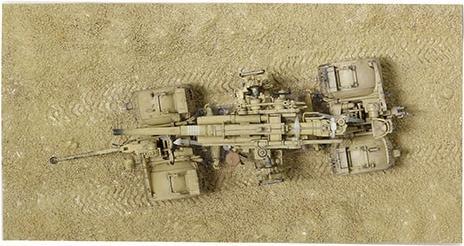 Actual product image Forces of Valor German Krupp Flak 36 w/Flak 18 + sd 202 tow veh.