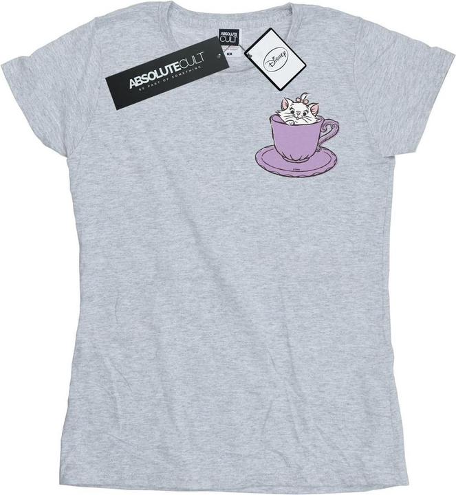 Disney Aristocats Marie In Cup Breast Print TShirt (XXL)
