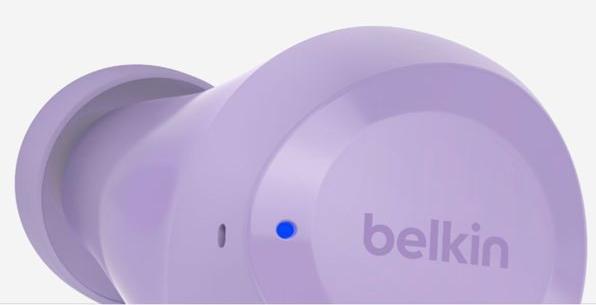 Produktbild Belkin wireless soundform bolt tws hellviolett (keine Geräuschunterdrückung, 38 h, Kabellos)