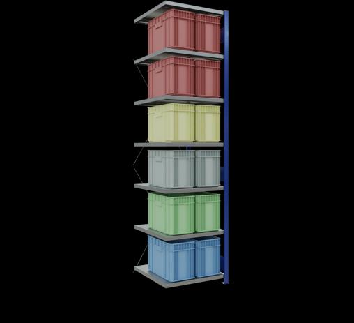 Image du produit Schulte Lagertechnik Système enfichable Élément suivant MULTIplus250 avec entretoise croisée