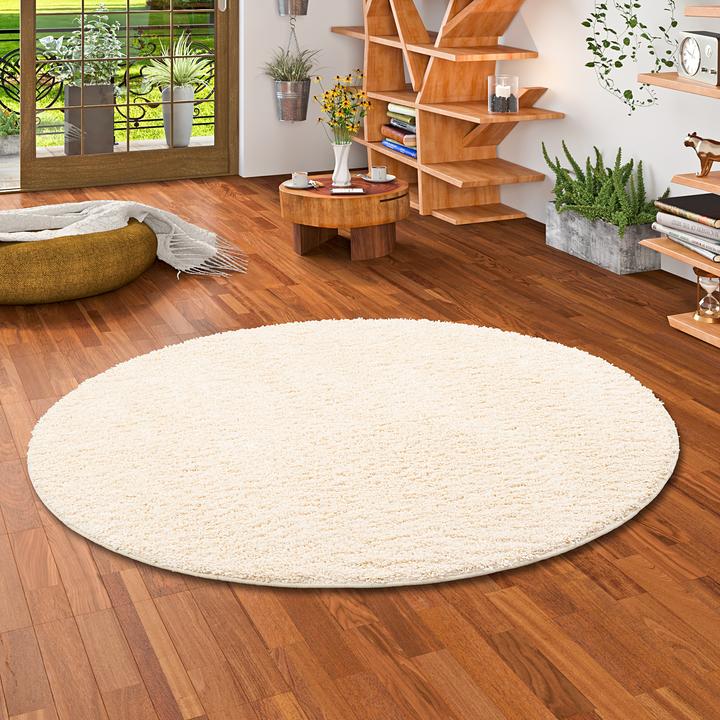 Actual product image Snapstyle Luxury long pile carpet Milano (Ø 133 cm)