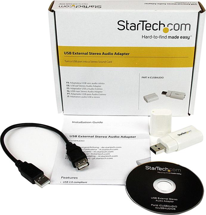 Produktbild StarTech USB 2.0 to Audio Adapter (USB)