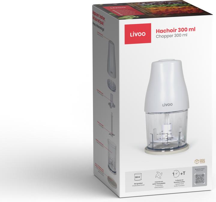 Actual product image Livoo Chopper 300 ml (300 ml, 400 W)