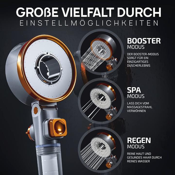 Produktbild Powerlap Duschkopf mit Filter (3 Strahlarten)