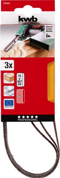 Actual product image kwb Abrasive grit 13X457/Grit 40 (40)