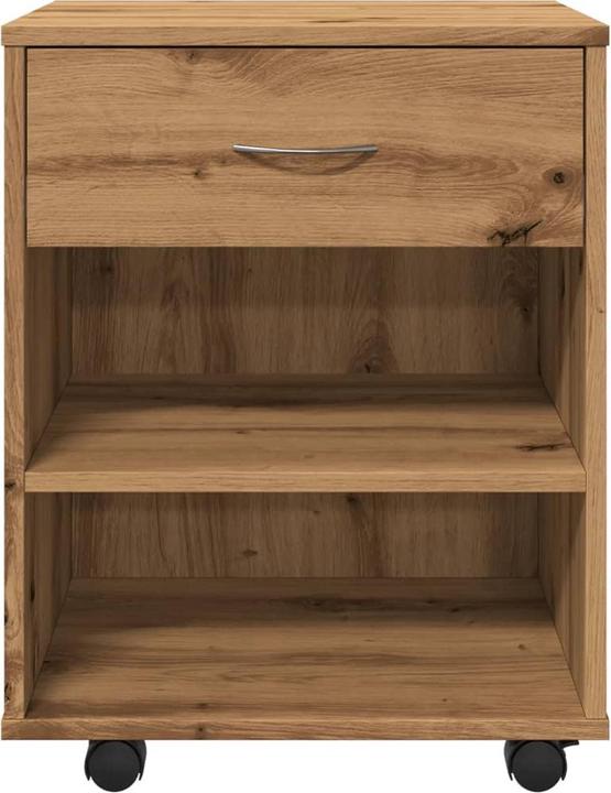 Actual product image VidaXL Rollcontainer Rollschrank Bürocontainer Büroschrank Schrank Artisan-Eiche (46 x 36 x 59 cm)