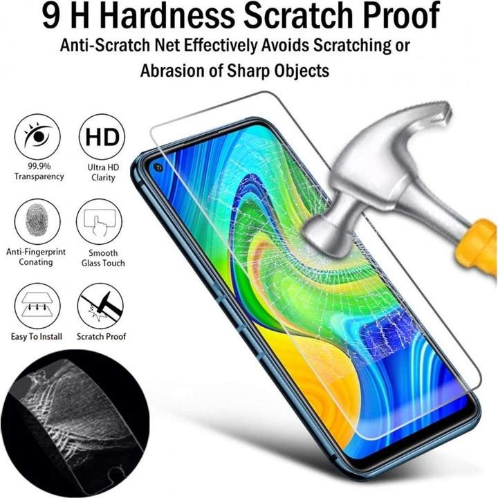 Produktbild Screenguard Xiaomi Redmi Note 9 Panzerglas Schutzfolie Case Friendly Design (1 Stück, Xiaomi Redmi Note 9)