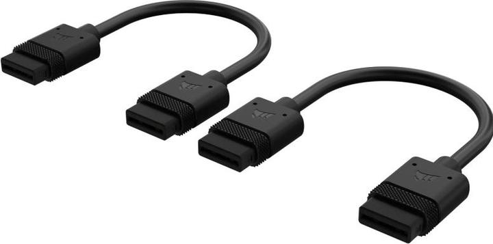 Produktbild Corsair iCUE LINK Cable, 2x 100mm with Straight connectors, Black