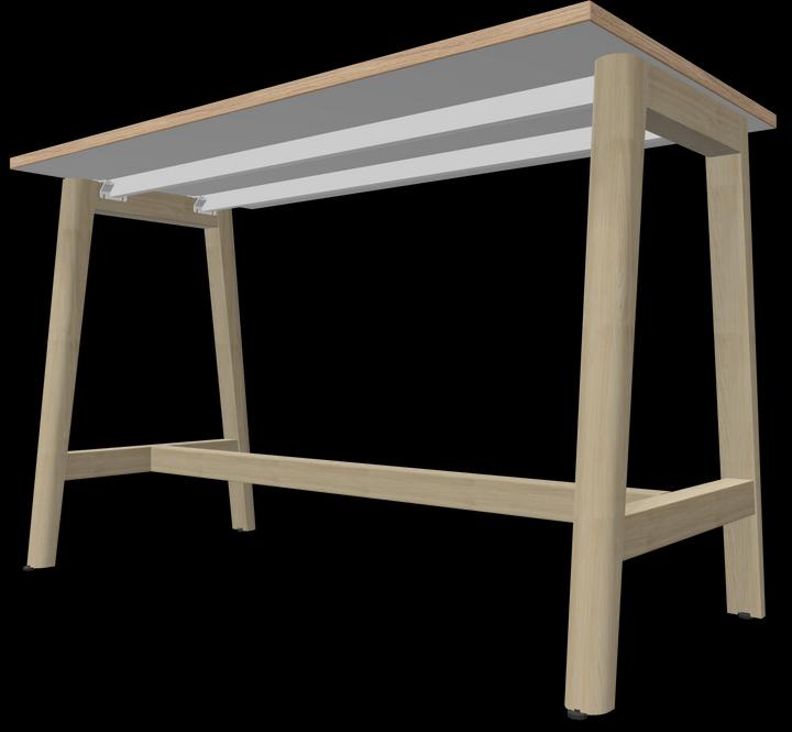 Actual product image Narbutas Nova Wood high table (140 x 70 x 90 cm)