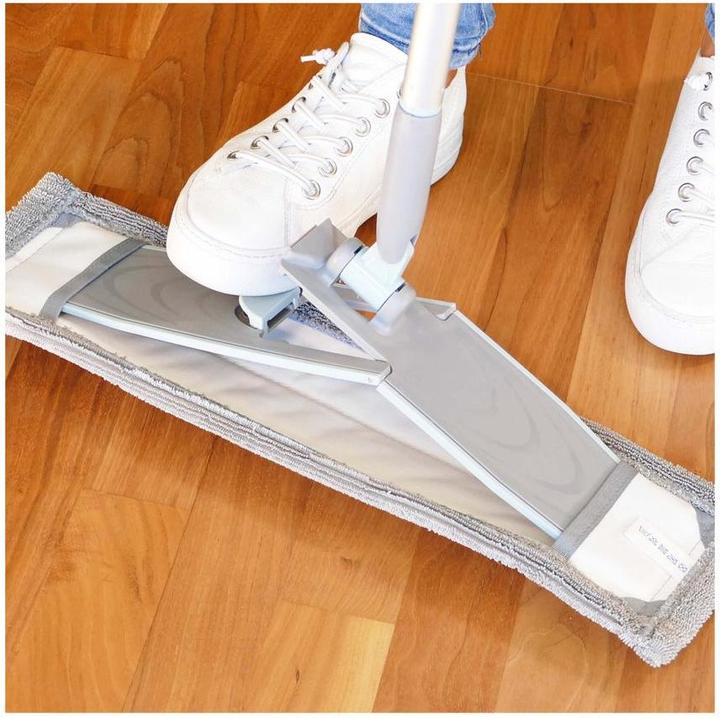 Image du produit CREaCLEAN Support pliant (42cm) CrystalMop avec manche télescopique et housse de lavage (1 pcs)