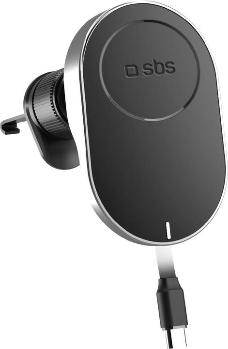 Produktbild SBS Autohalterung mit einziehbarem Kabel und kabellosem Laden mit MagSafe-Kompatibilität