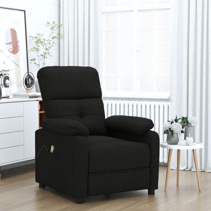 Immagine prodotto VidaXL Poltrona massaggiante Poltrona TV Poltrona relax Poltrona reclinabile Tessuto nero