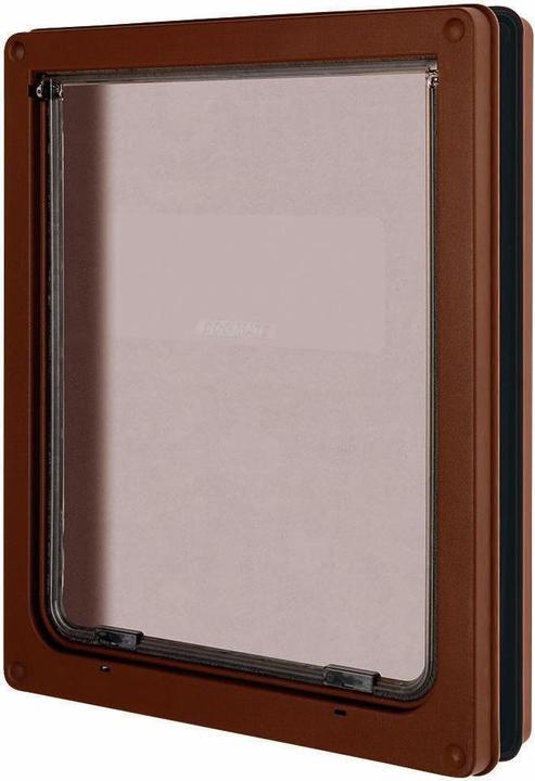 Dog Mate 2-way locking dog flap, XL, brown (Manual cat flap)