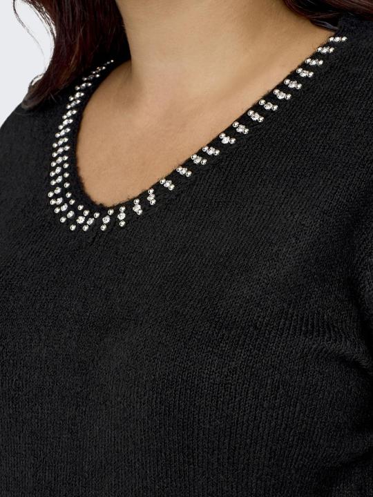 Actual product image Only Curvy V-neck Knit Sweater (M)