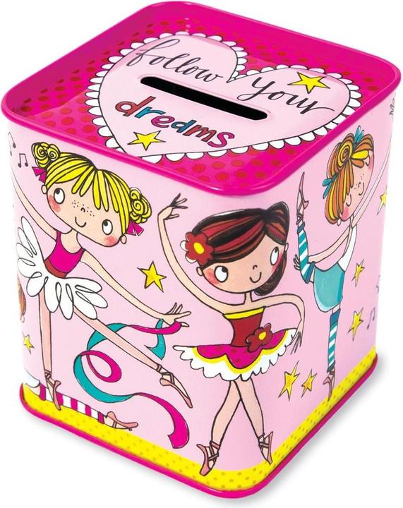 Actual product image Rachel Ellen Money box Ballerina, Pink (8 x 8 x 9 cm)