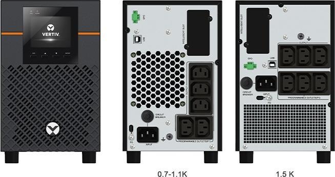 Image du produit Vertiv EDGE UPS 750VA/675W Tour IntelliSlot port (750 VA, 675 W, Line-interactive Onduleur)