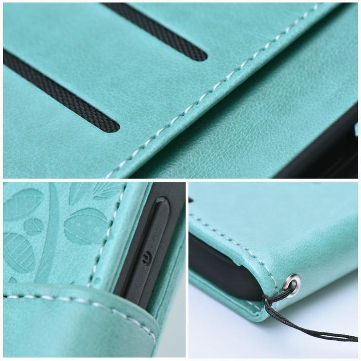 Produktbild Forcell Back panel cover OEM MEZZO Book case for SAMSUNG A32 LTE ( 4G ) tree green