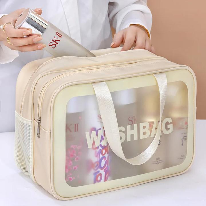 Produktbild Only-Bags.Store Nass-Trocken-Trennung Schminktasche tragbare Kulturtasche Reise Essentials grosse Kapazität
