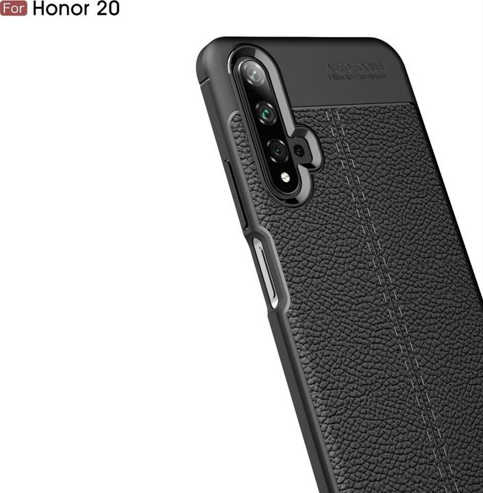 Actual product image Screenguard Honor 20 Cover Leather Design TPU Cover (Fee 20)