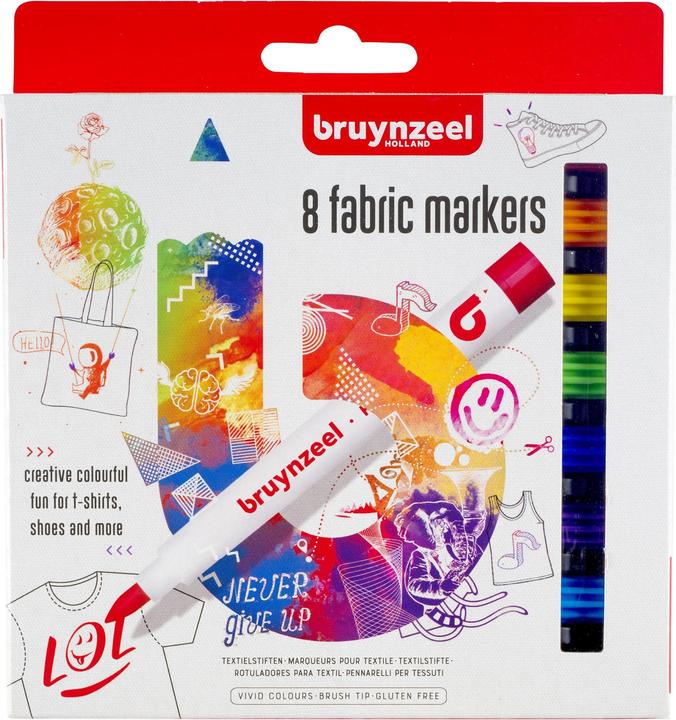 Produktbild Bruynzeel Textilmarker (Mehrfarbig, 8 x)