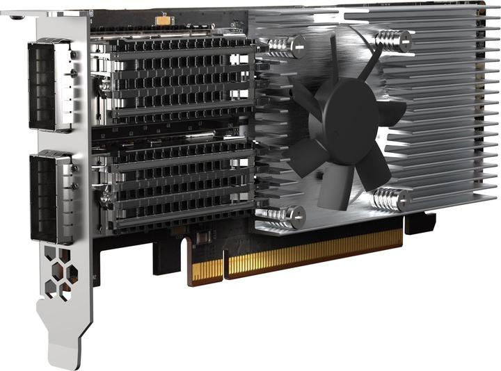 Produktbild QNAP Dual-port QSFP28, 100GbE, network expansion card, low-profile form factor, PCIe Gen4 x16