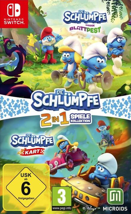 Produktbild Microids Die Schlümpfe 2 in1 Spiele Kollektion (Switch, DE)