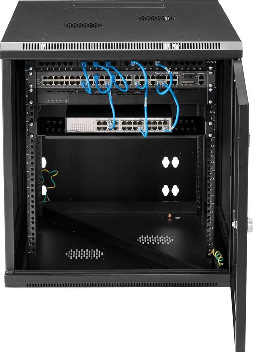 Immagine prodotto StarTech Rack per server con montaggio a parete 12U profondo fino a 81 cm Armadio di rete con chiusura a (12 HE, Rack da 19 pollici)